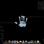 Final look of the Eee PC desktop: GNOME, compiz, conky, awn